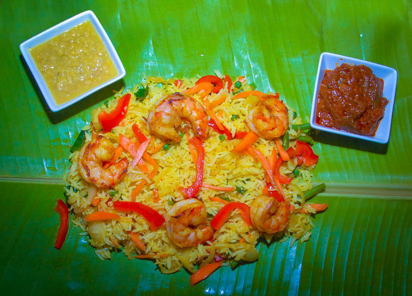 Fried Rice Gambas